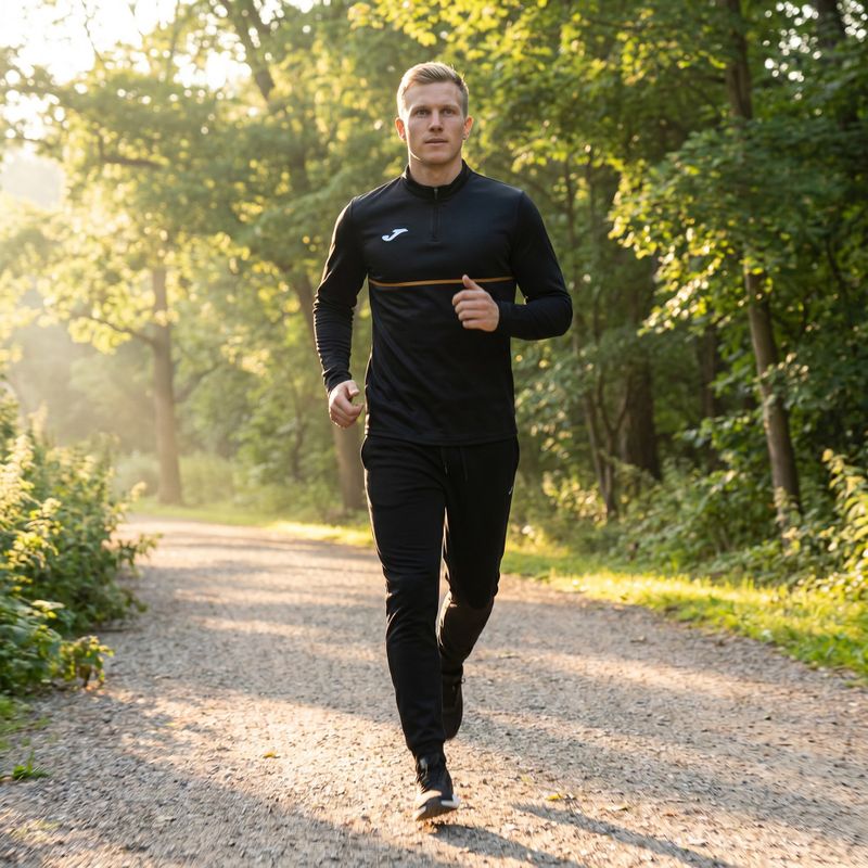 Men's Joma Record III running sweatshirt black 7