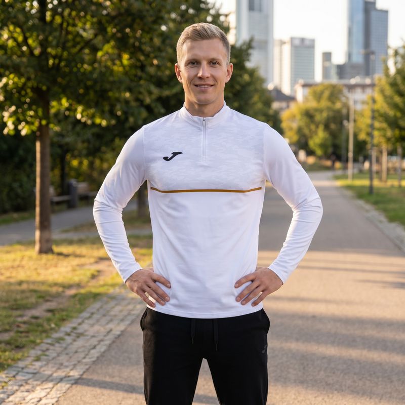 Men's Joma Record III running sweatshirt white 5