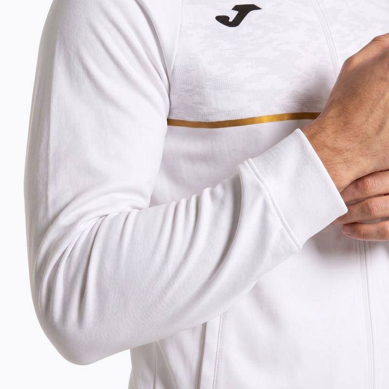 Men's Joma Record III Full Zip running sweatshirt white 4