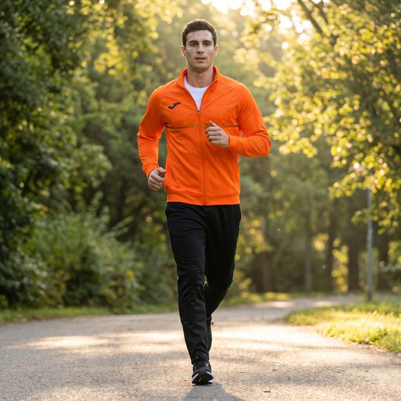 Men's Joma Record III Full Zip running sweatshirt orange 8