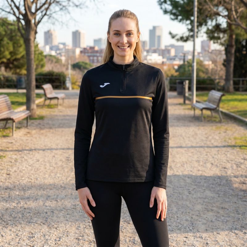 Joma Record III women's running sweatshirt black 9