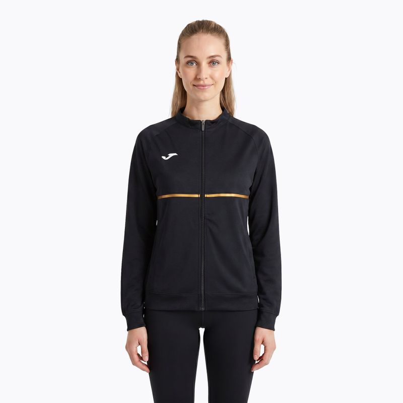 Women's Joma Record III Full Zip running sweatshirt black