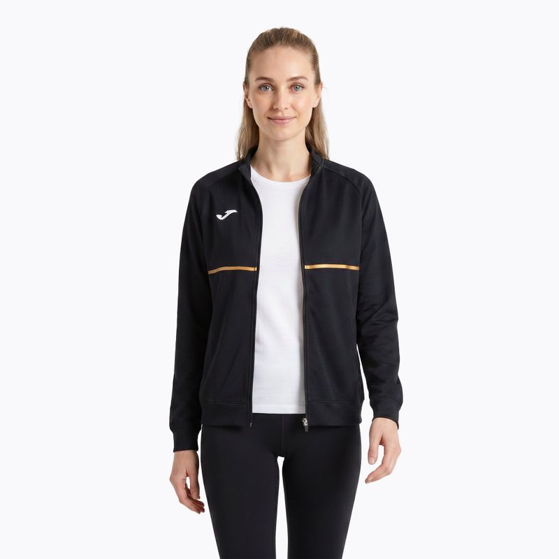 Women's Joma Record III Full Zip running sweatshirt black 3