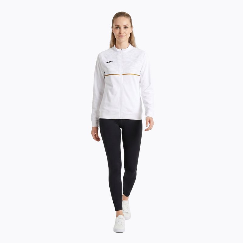 Women's Joma Record III Full Zip running sweatshirt white 2