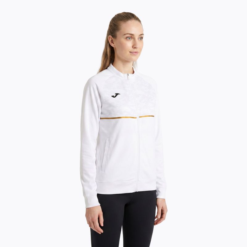 Women's Joma Record III Full Zip running sweatshirt white 3