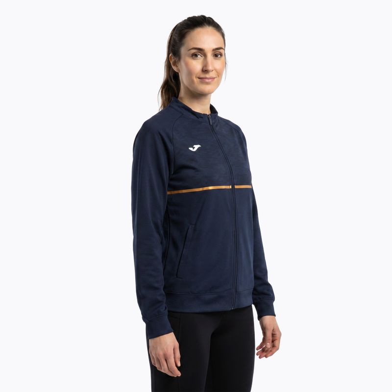 Women's Joma Record III Full Zip running sweatshirt navy 3