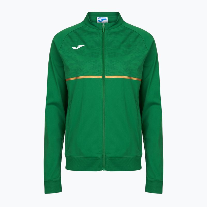 Women's Joma Record III Full Zip green running sweatshirt