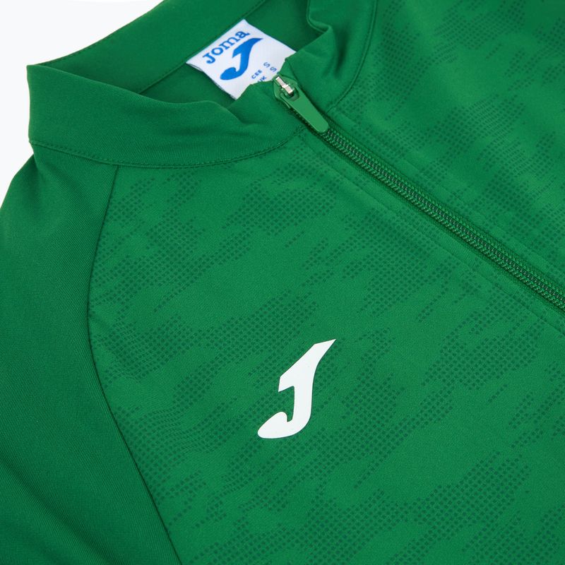 Women's Joma Record III Full Zip green running sweatshirt 3