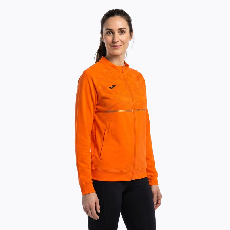 Women's Joma Record III Full Zip running sweatshirt orange 2