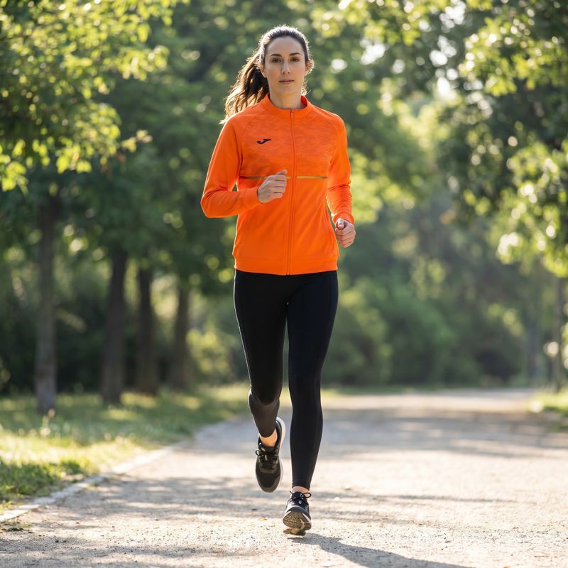 Women's Joma Record III Full Zip running sweatshirt orange 6