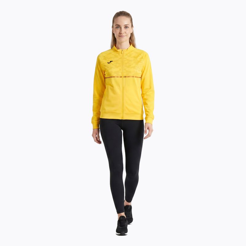 Women's Joma Record III Full Zip running sweatshirt yellow 2