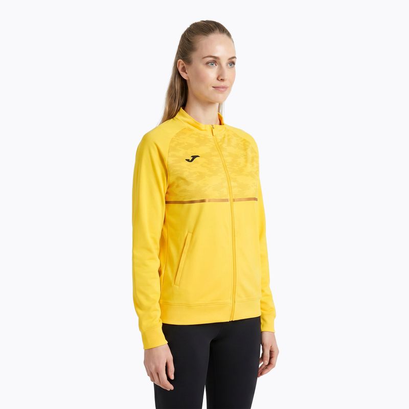 Women's Joma Record III Full Zip running sweatshirt yellow 4