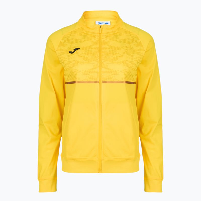 Women's Joma Record III Full Zip running sweatshirt yellow