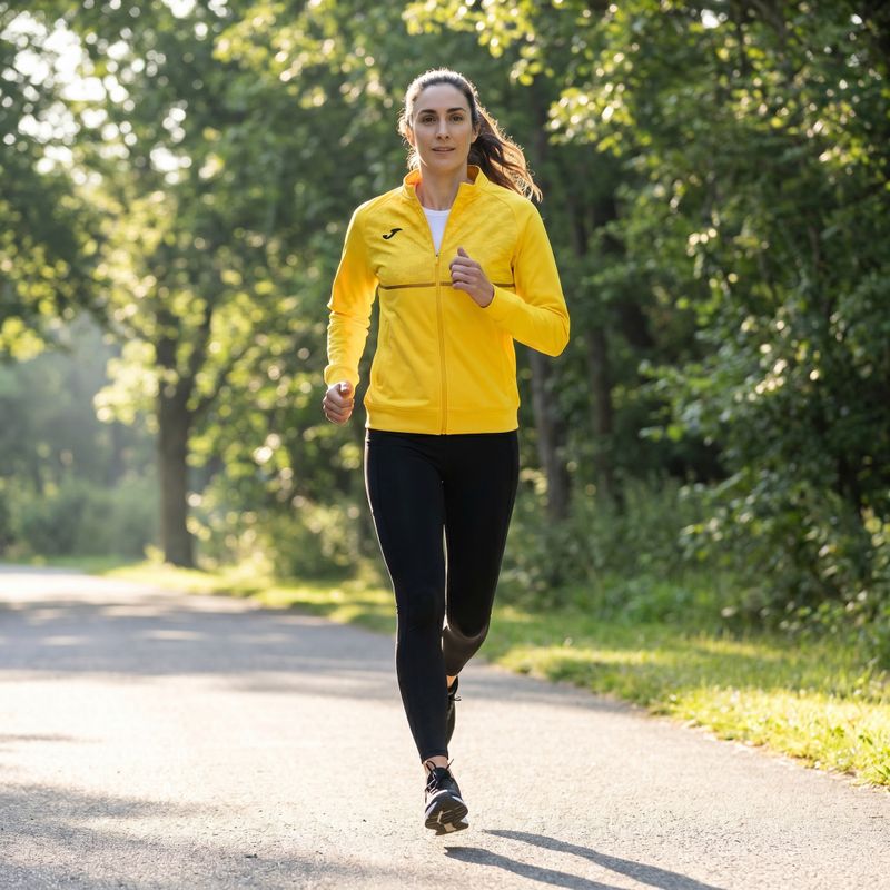 Women's Joma Record III Full Zip running sweatshirt yellow 10