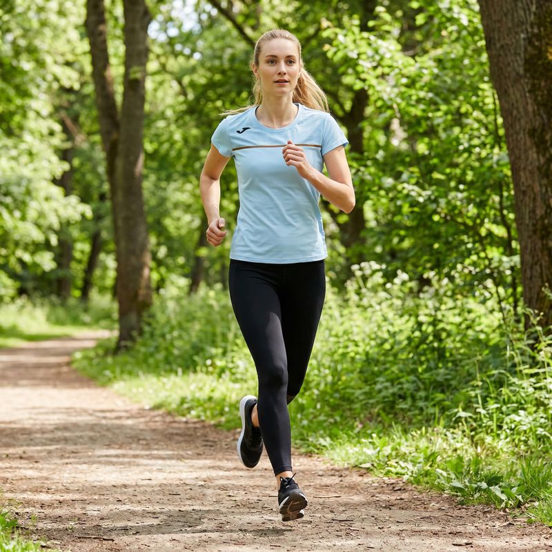 Joma Record III women's running shirt light blue 9