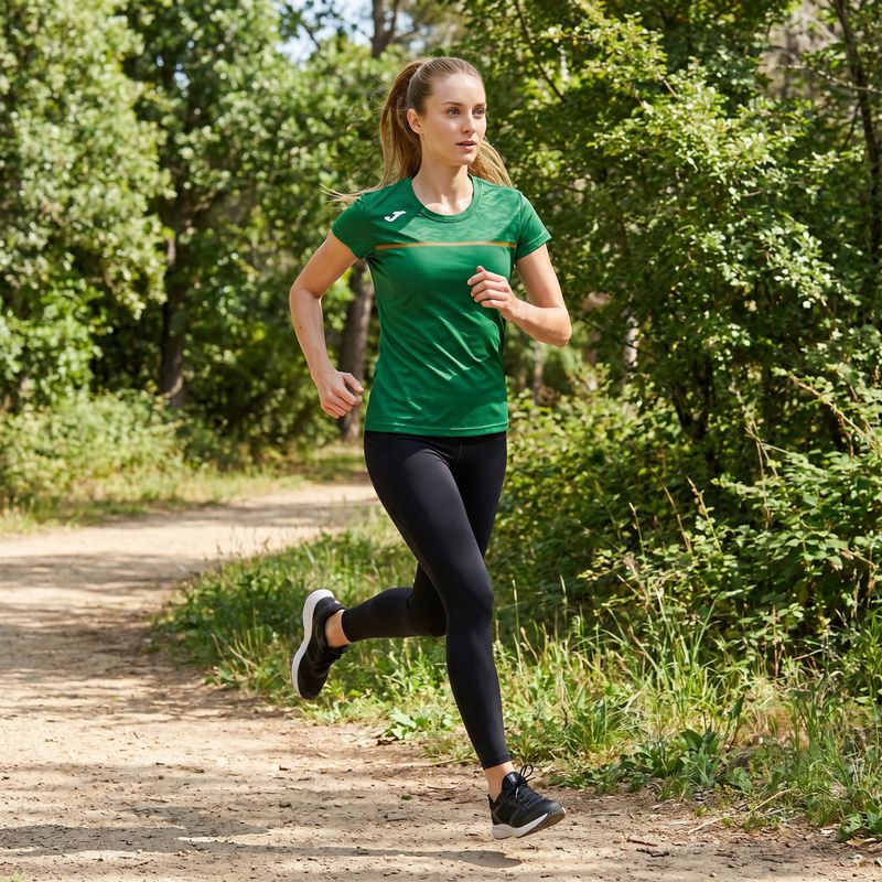 Women's running shirt Joma Record III green 8