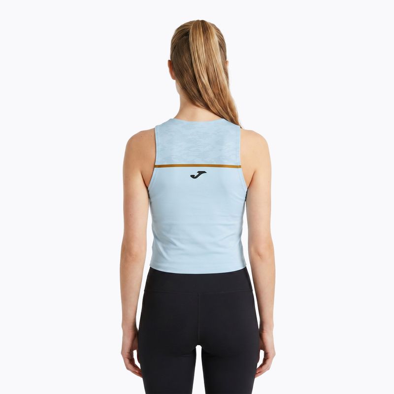 Women's Joma Record III Top light blue running shirt 2