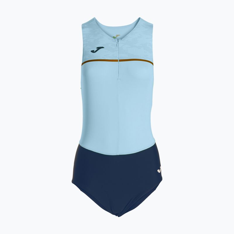 Women's triathlon swimsuit Joma Record III Bodysuit sky blue-navy