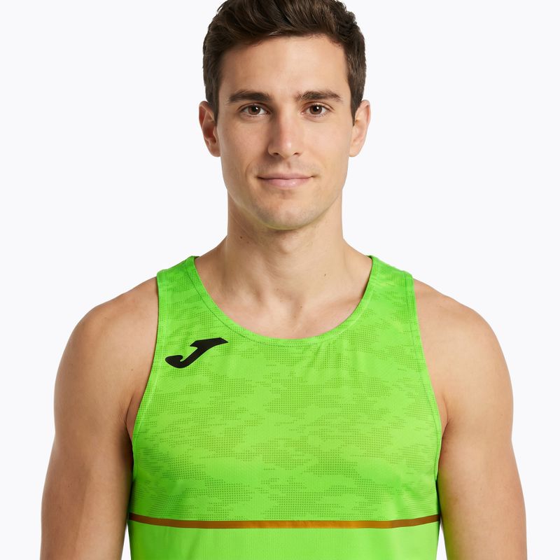 Men's Joma Record III fluor green running shirt 3