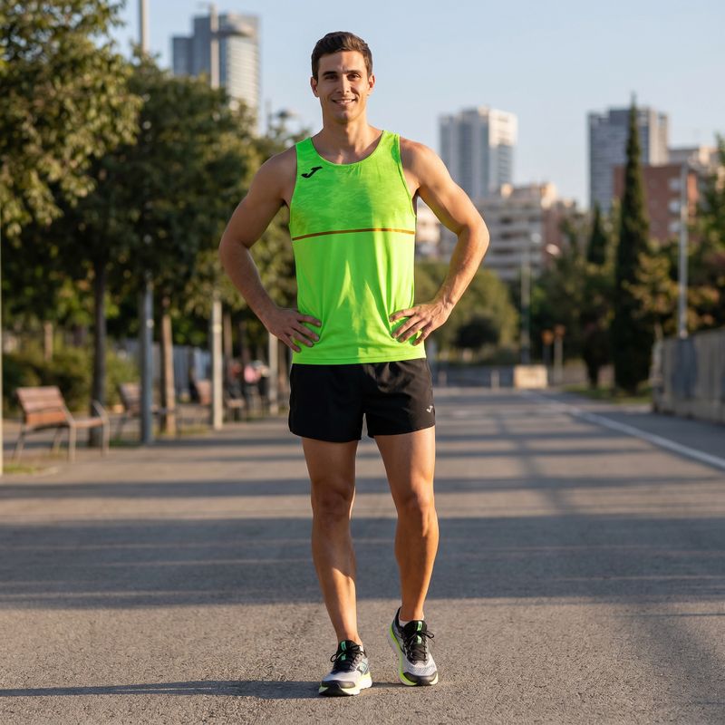 Men's Joma Record III fluor green running shirt 5