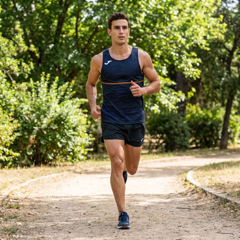 Men's Joma Record III running shirt navy 6