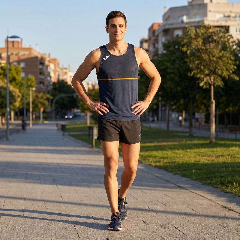 Men's Joma Record III running shirt navy 7