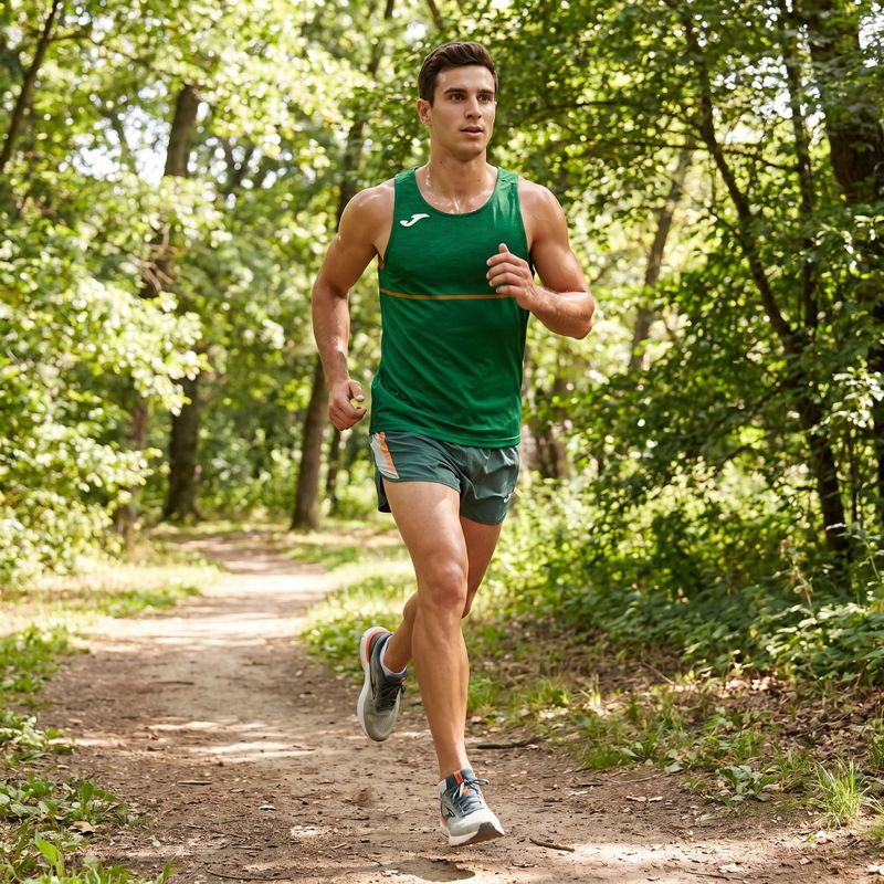 Men's Joma Record III running shirt green 7