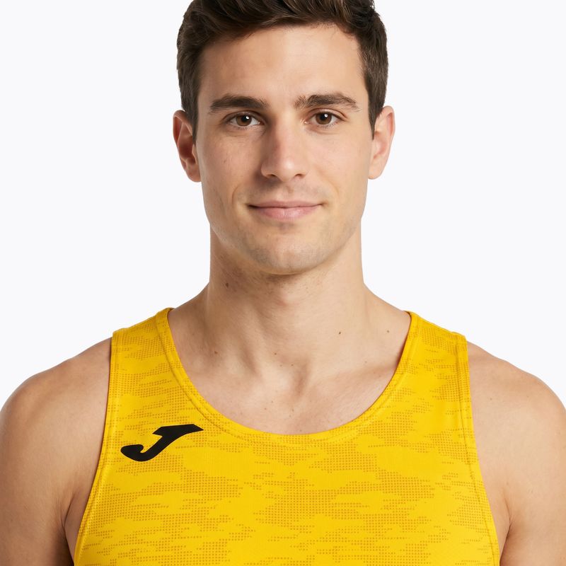 Men's Joma Record III running shirt yellow 4