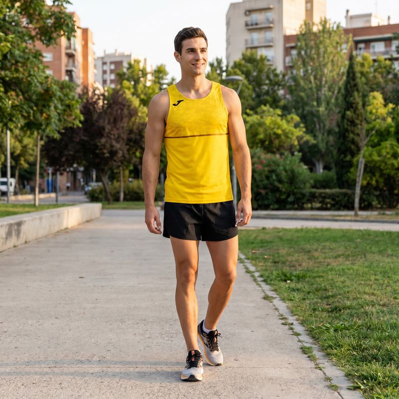 Men's Joma Record III running shirt yellow 6