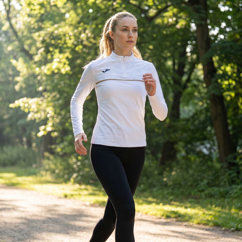 Joma Record III women's running sweatshirt white 9