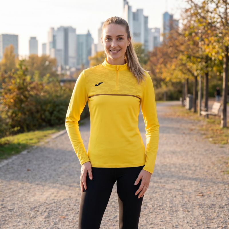 Joma Record III women's running sweatshirt yellow 8
