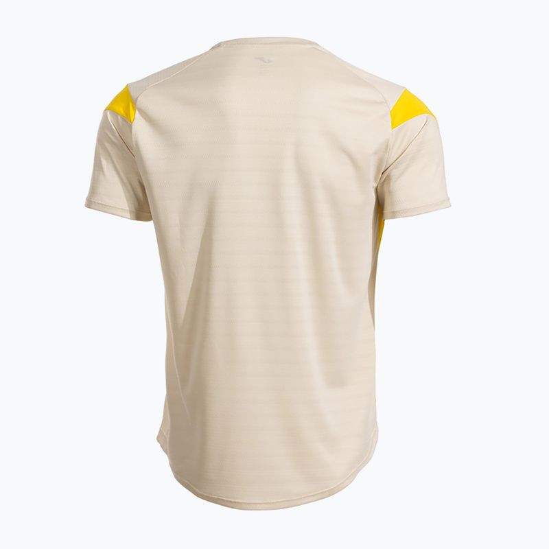 Men's T-shirt Joma Montreal beige/yellow 2