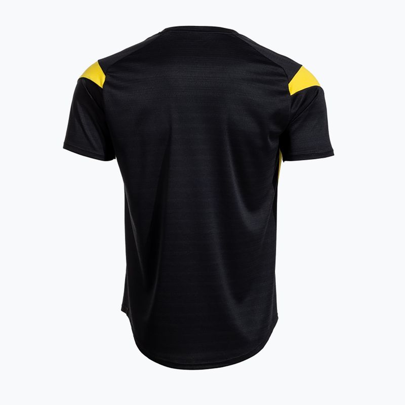 Men's Joma Montreal t-shirt black/yellow 2