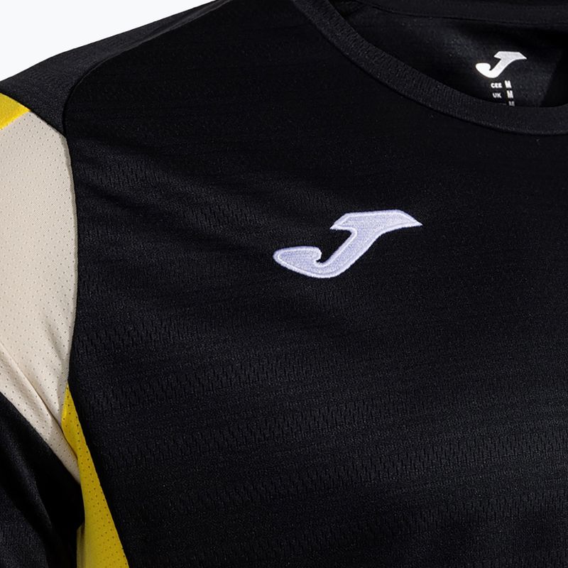 Men's Joma Montreal t-shirt black/yellow 3