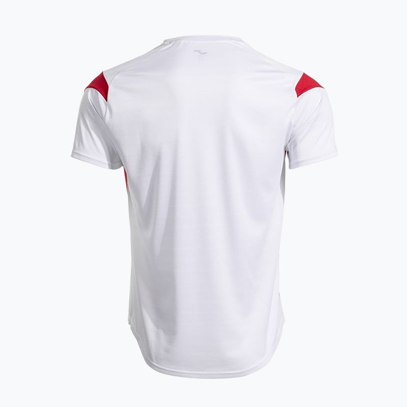 Men's Joma Montreal T-shirt white/red 5