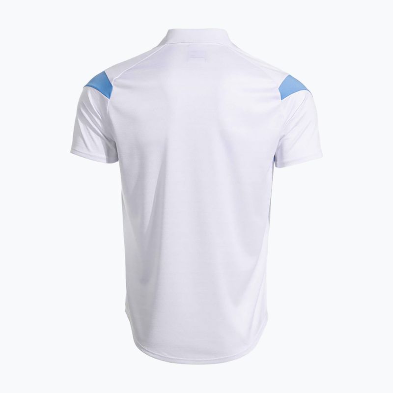 Men's tennis shirt Joma Montreal white/sky blue 3