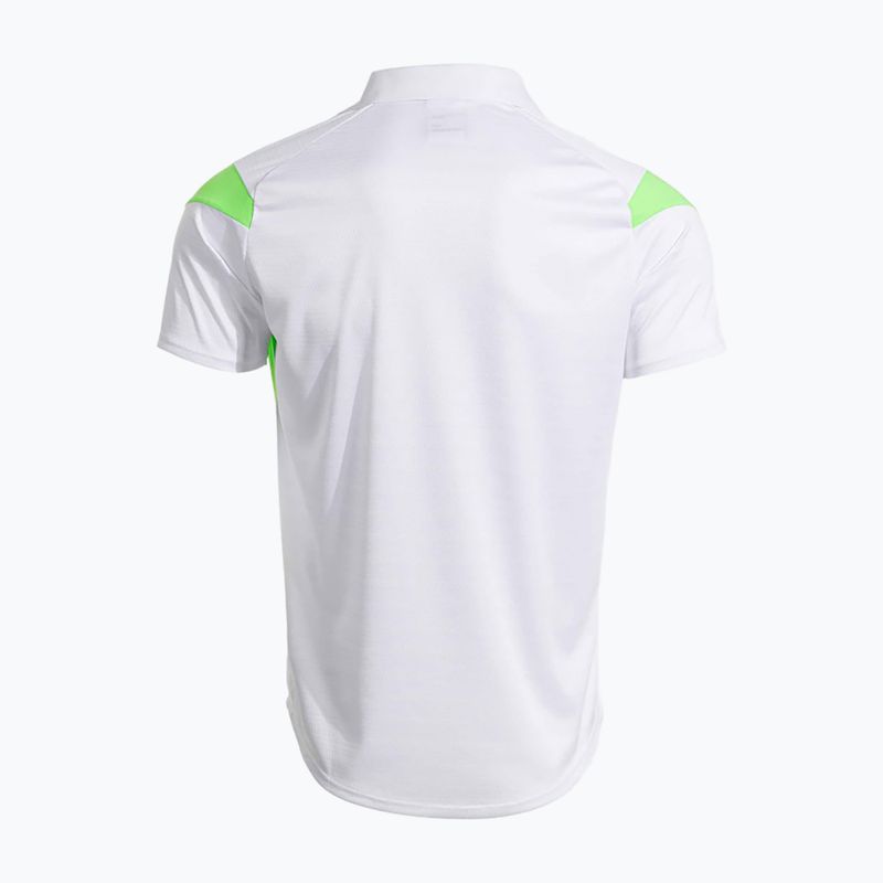 Men's tennis shirt Joma Montreal white/fluor green 3
