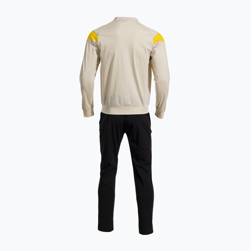 Men's tracksuit Joma Montreal beige/black 2
