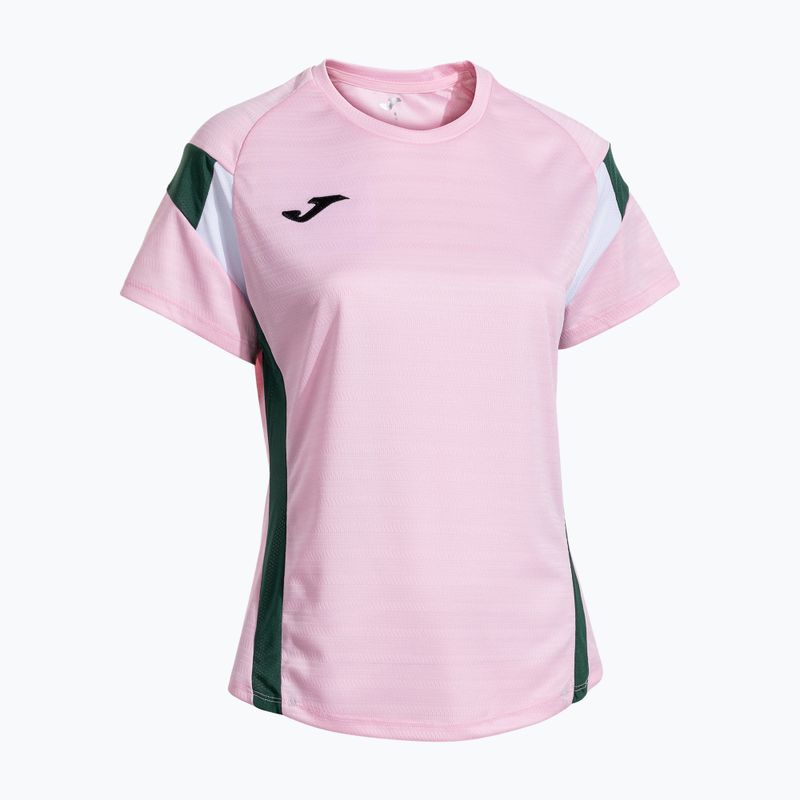 Women's tennis shirt Joma Montreal pink/green 2