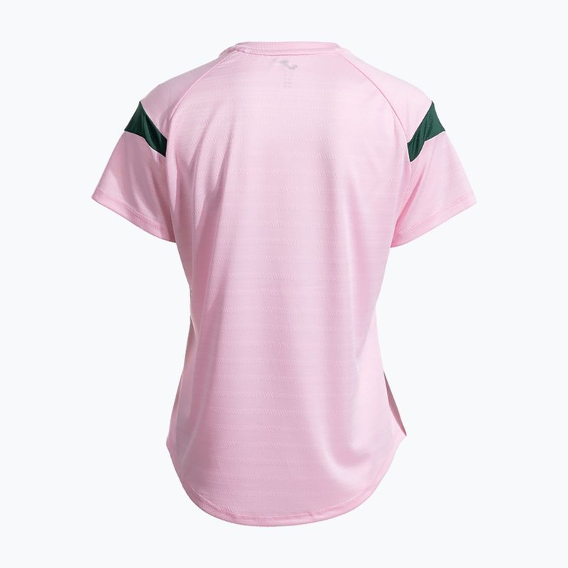 Women's tennis shirt Joma Montreal pink/green 3