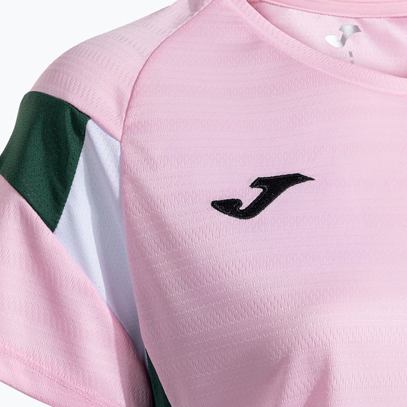 Women's tennis shirt Joma Montreal pink/green 4