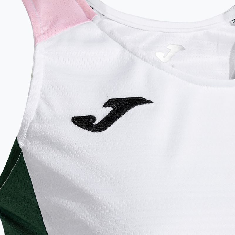 Women's tennis shirt Joma Montreal white/green 3
