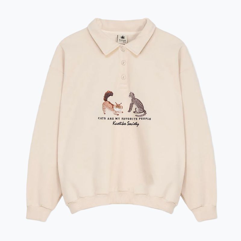 Women's sweatshirt Kaotiko Cats ivory
