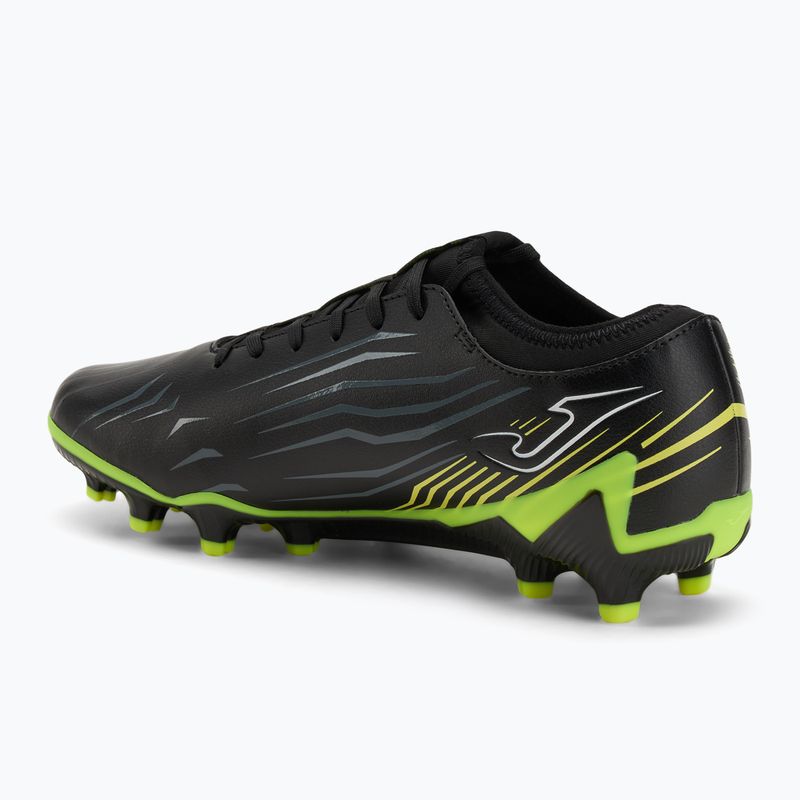 Men's football boots Joma Propulsion FG black/fluor yellow 3