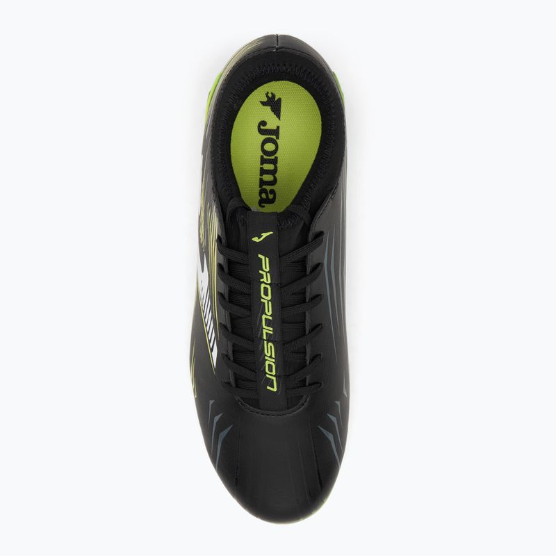 Men's football boots Joma Propulsion FG black/fluor yellow 5