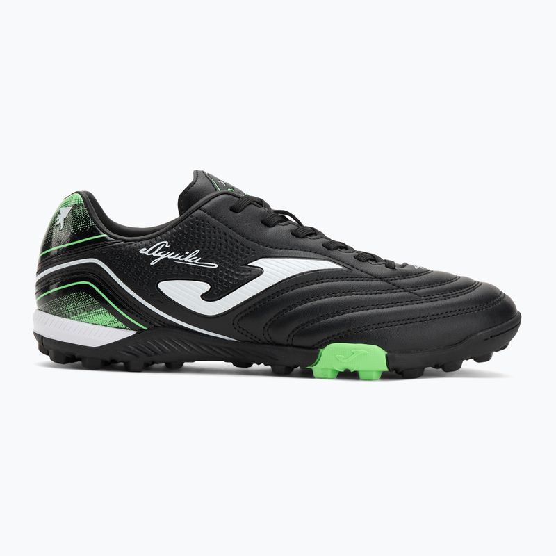 Men's football boots Joma Aguila TF black/fluor green 2