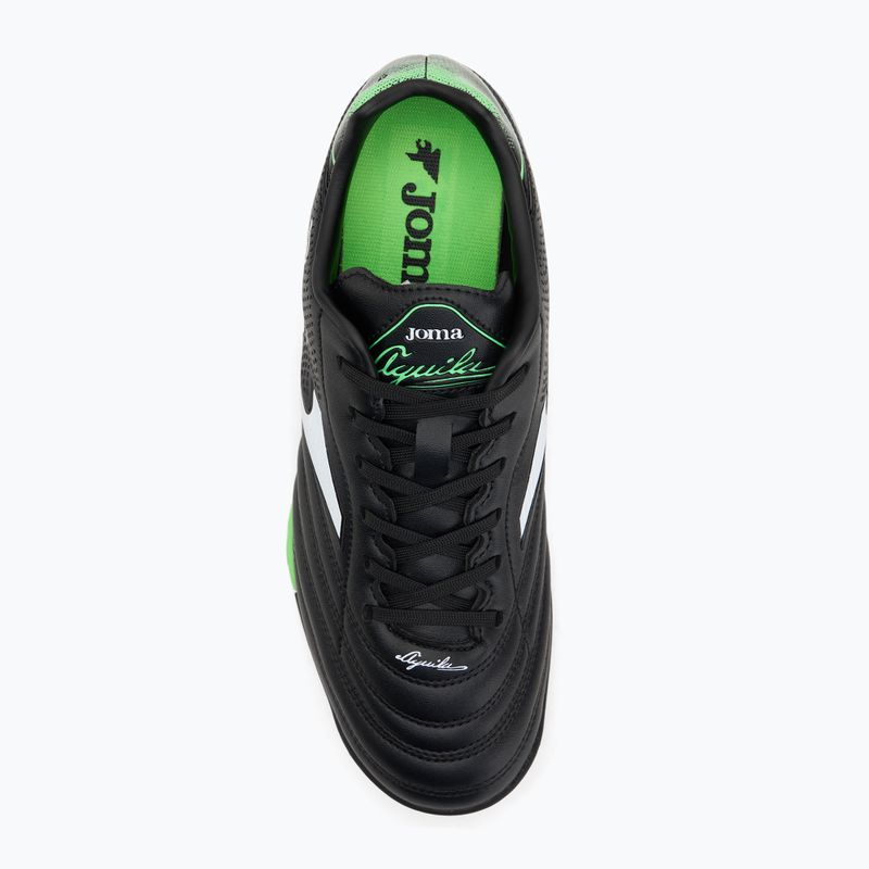 Men's football boots Joma Aguila TF black/fluor green 5