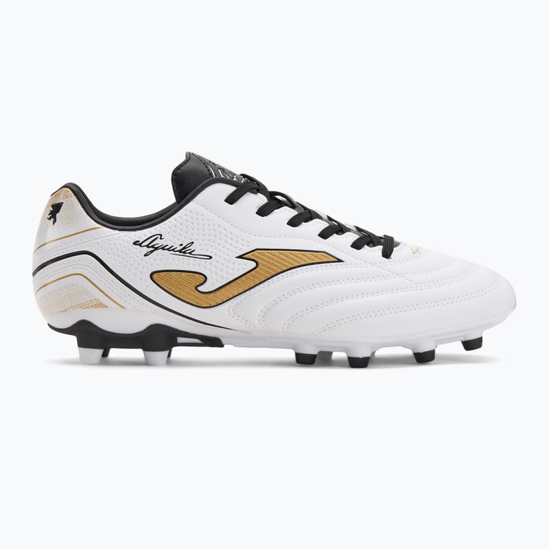 Men's football boots Joma Aguila FG white/gold 2