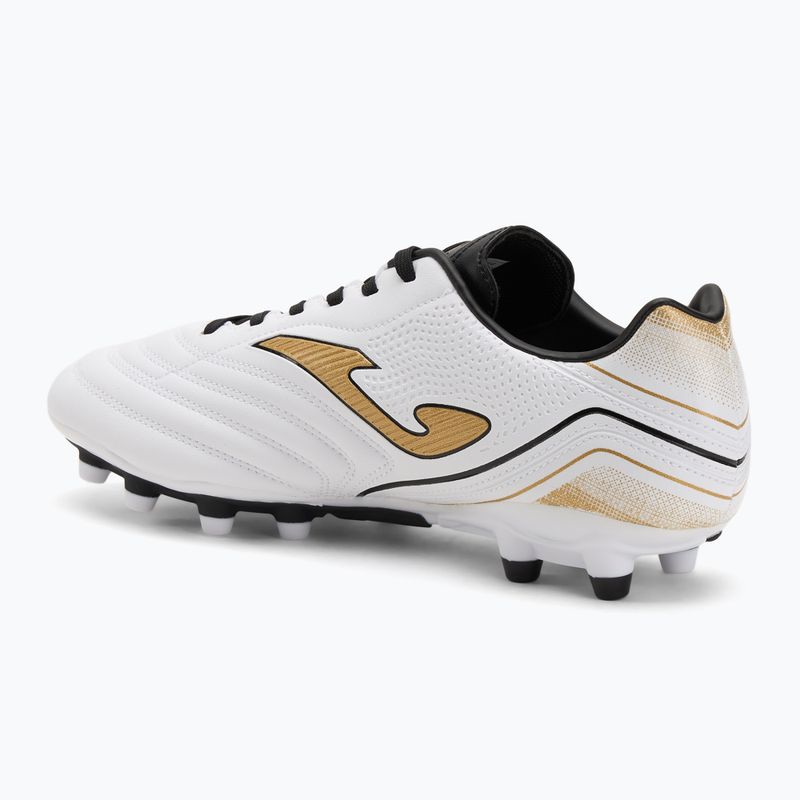 Men's football boots Joma Aguila FG white/gold 3