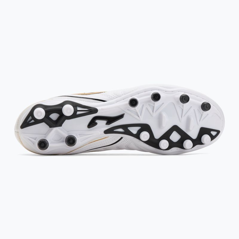 Men's football boots Joma Aguila FG white/gold 4